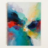 Levendige Abstracte expressie Planner (Voorkant)