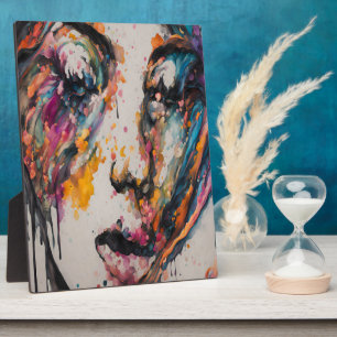 Levendige Abstracte expressie - verliefd worden op Fotoplaat