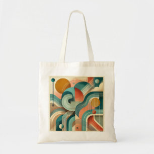 Levendige Abstracte geometrische kunst: modern des Tote Bag