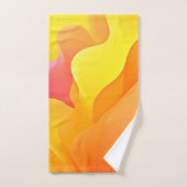 Levendige Abstracte Golf van Warmte Design Bad Handdoek (Handdoek)