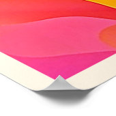 Levendige Abstracte Golf van Warmte Design Poster (Hoek)