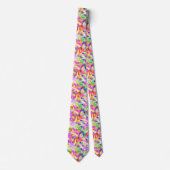 Levendige Abstracte kleur Splash Necktie Stropdas (Voorkant)