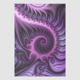 Levendige abstracte koele roze paarse fractale kun tissuepapier