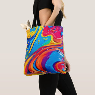 Levendige Abstracte kunst Draagtas