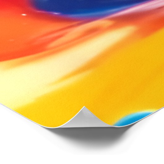 Levendige Abstracte kunst Poster (Hoek)