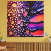 Levendige Abstracte Liquid Art Fusion Canvas Afdruk (Insitu (Woonkamer))