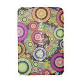 Levendige Abstracte Memory Foam Badmat (Voorkant Verticaal)