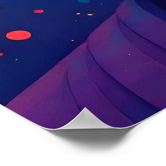 Levendige Abstracte moderne kunst Boeddha schilder Poster (Hoek)