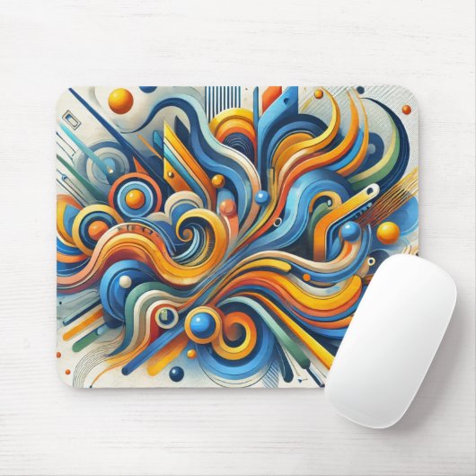 Levendige Abstracte Muismat (Met muis)