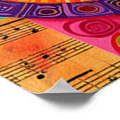 Levendige Abstracte Sleutel Poster (Hoek)