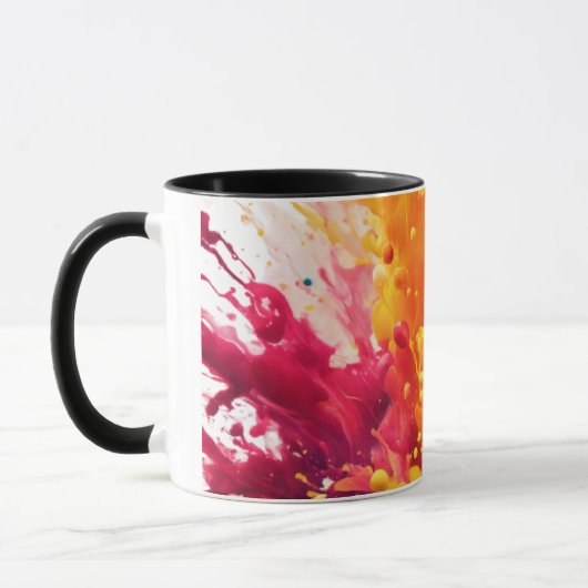 Levendige Abstracte Splash-Mok Mok (Links)