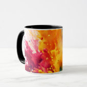 Levendige Abstracte Splash-Mok Mok (Voorkant links)