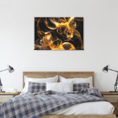 Levendige Abstracte Swirls Art Print (Insitu (Slaapkamer))