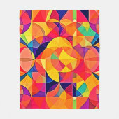 Levendige Abstracte symmetriearts Fleece Deken (Voorkant)