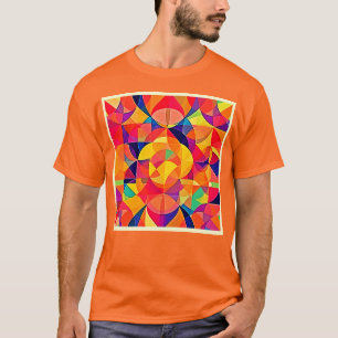 Levendige Abstracte symmetriearts T-shirt