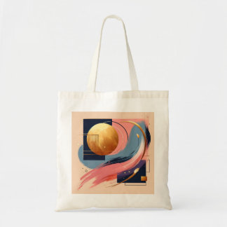 Levendige Abstracte Tote Tas - Krachtig Geometrisc