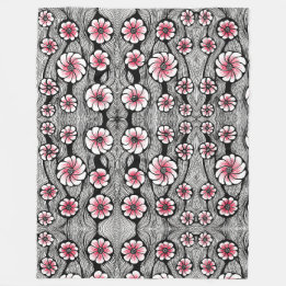 Levendige Abstracte Tribale Flow Fleece Dekbed Deken
