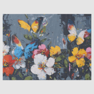 Levendige Abstracte Vlinder Vlucht (9) Tissuepapier