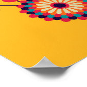 Levendige abstracte vormgeving met kleur poster (Hoek)