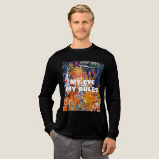 Levendige abstractie - Olieschilderchaos op het pa Tri-Blend Shirt