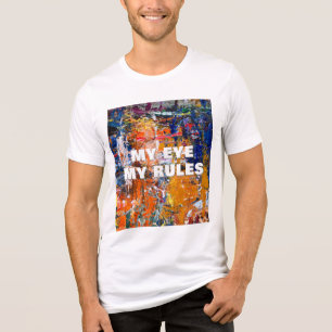 Levendige abstractie - Olieschilderchaos op het pa Tri-Blend Shirt