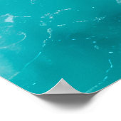 Levendige Aerial Surfing Scene Ocean Waves Poster (Hoek)