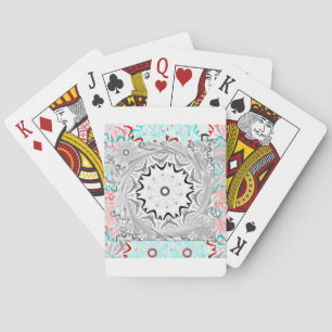 Levendige Afrikaanse cultuur: een roze en cyaan sa Speelkaarten