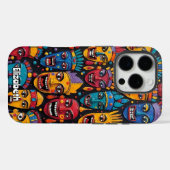 Levendige Afrikaanse Mask Wall Case-Mate iPhone Case (Achterkant (horizontaal))