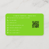 Levendige Afro-Amerikaanse Nail Salon Branding Visitekaartje (Achterkant)