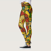 Levendige all-over-print Leggings: druk uw UNIQ ui Leggings (Links)