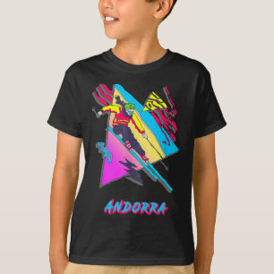 Levendige Andorra Skiing Adventure Graphic T-shirt