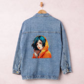 Levendige Anime Schoonheid Denim Jacket (Hangar)