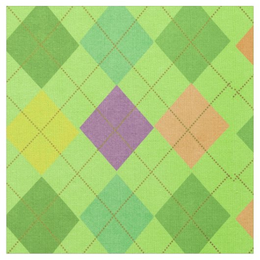 Levendige Argyle groene stof (Close Up)