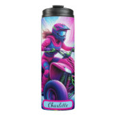 Levendige ATV: psychedelische off-road sensatie Thermosbeker (Voorkant)