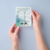 Levendige Baby pinguïns Babynaam Flyer (Hand)