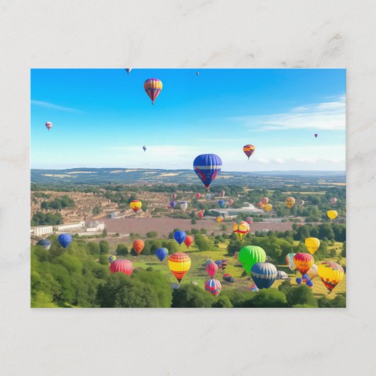 Levendige ballon Fiesta briefkaart (Voorkant)