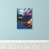 Levendige ballonkleuren #2 canvas afdruk (Insitu (Houten vloer))