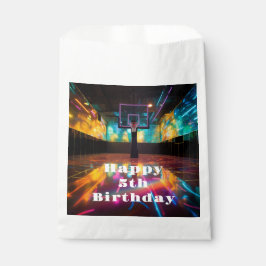 Levendige Basketbal Party Favor Bag Bedankzakje