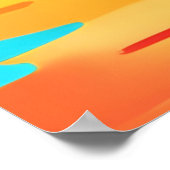 Levendige Beer kunst Poster (Hoek)