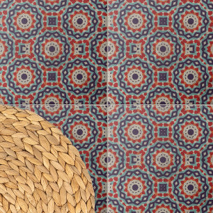 Levendige benauwde Ottomaanse geometrische motieve Tegeltje