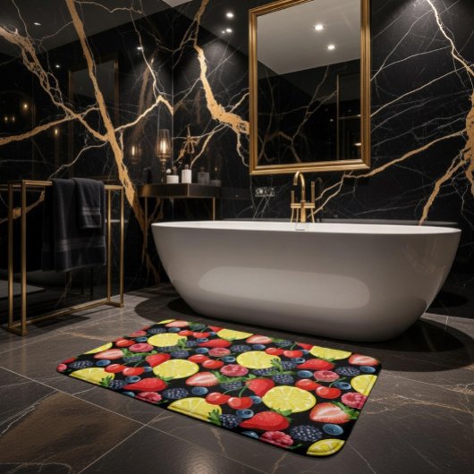 Levendige bessen & citrus badmat