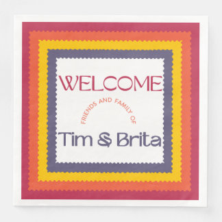 Levendige bijpassende kleuren met Paarse Servet