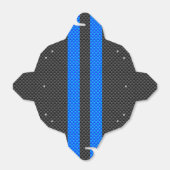 Levendige blauwe koolstofvezel Stijl races Bedankdoosjes (Uitgevouwen)