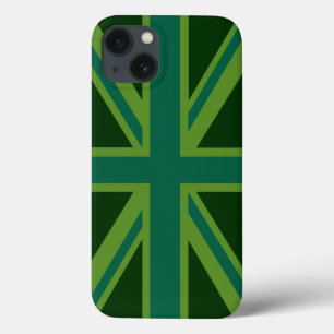 Levendige Blauwgroen Uniefaansluiting iPhone 13 Hoesje