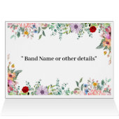 Levendige bloei - Multicolor Bloemen Tafelnummers (Binnen Horizontaal (Boven))