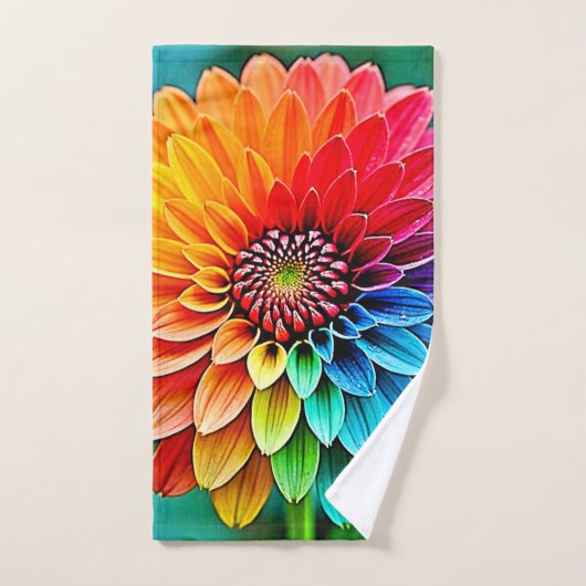 Levendige bloei van hoop en vreugde ontwerp bad handdoek (Handdoek)