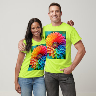 Levendige bloei van hoop en vreugde ontwerp t-shirt
