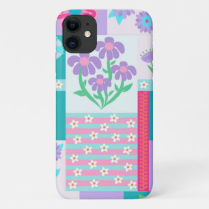 Levendige Bloeiende Bloemen Ontwerp iPhone 11 Hoesje