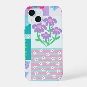 Levendige Bloeiende Bloemen Ontwerp iPhone 15 Hoesje