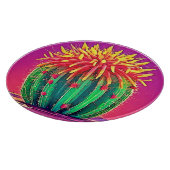 Levendige bloeiende cactus snijplank (Hoek)